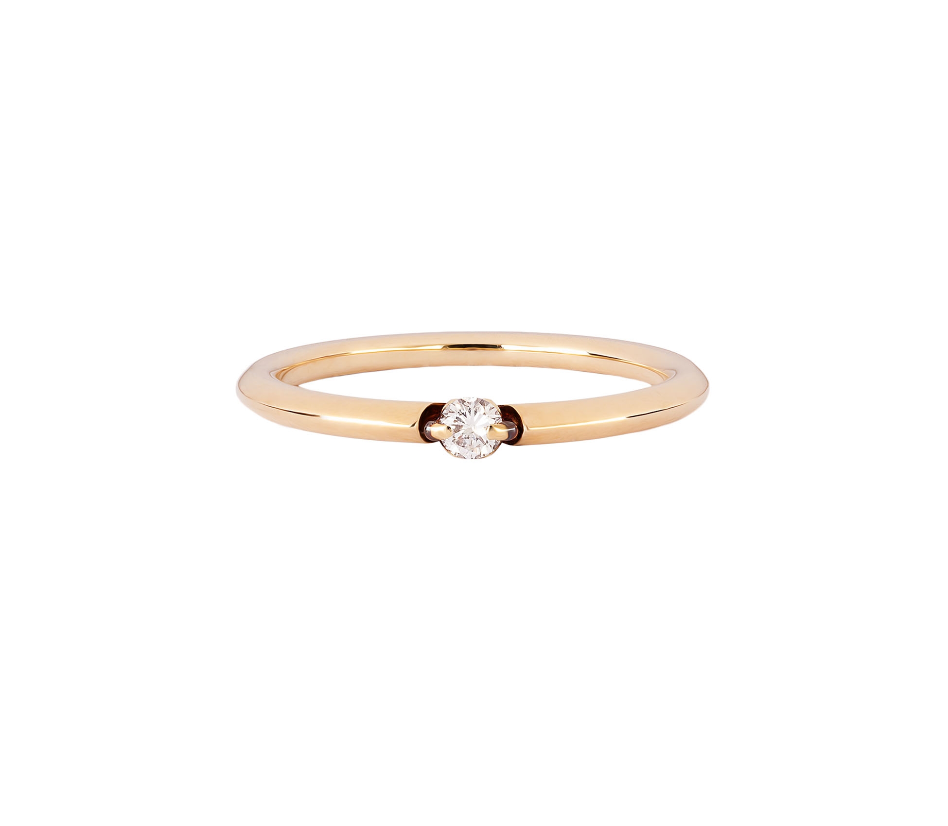 14K Gold, Subtle Diamond Ring - 1 14K Gold, Subtle Diamond Ring - 1