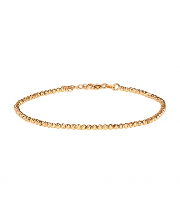14K Gold, Bracelet with Gold Beads - 1