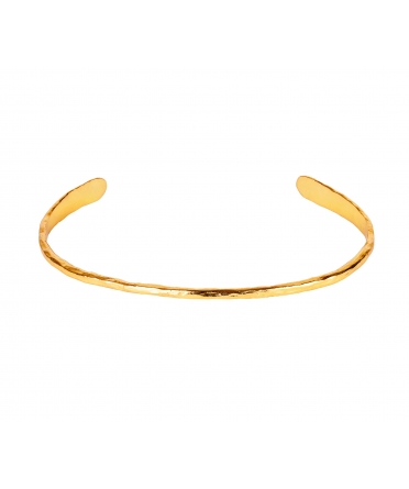 Gold-Plated Bronze Stiff Bracelet - 1