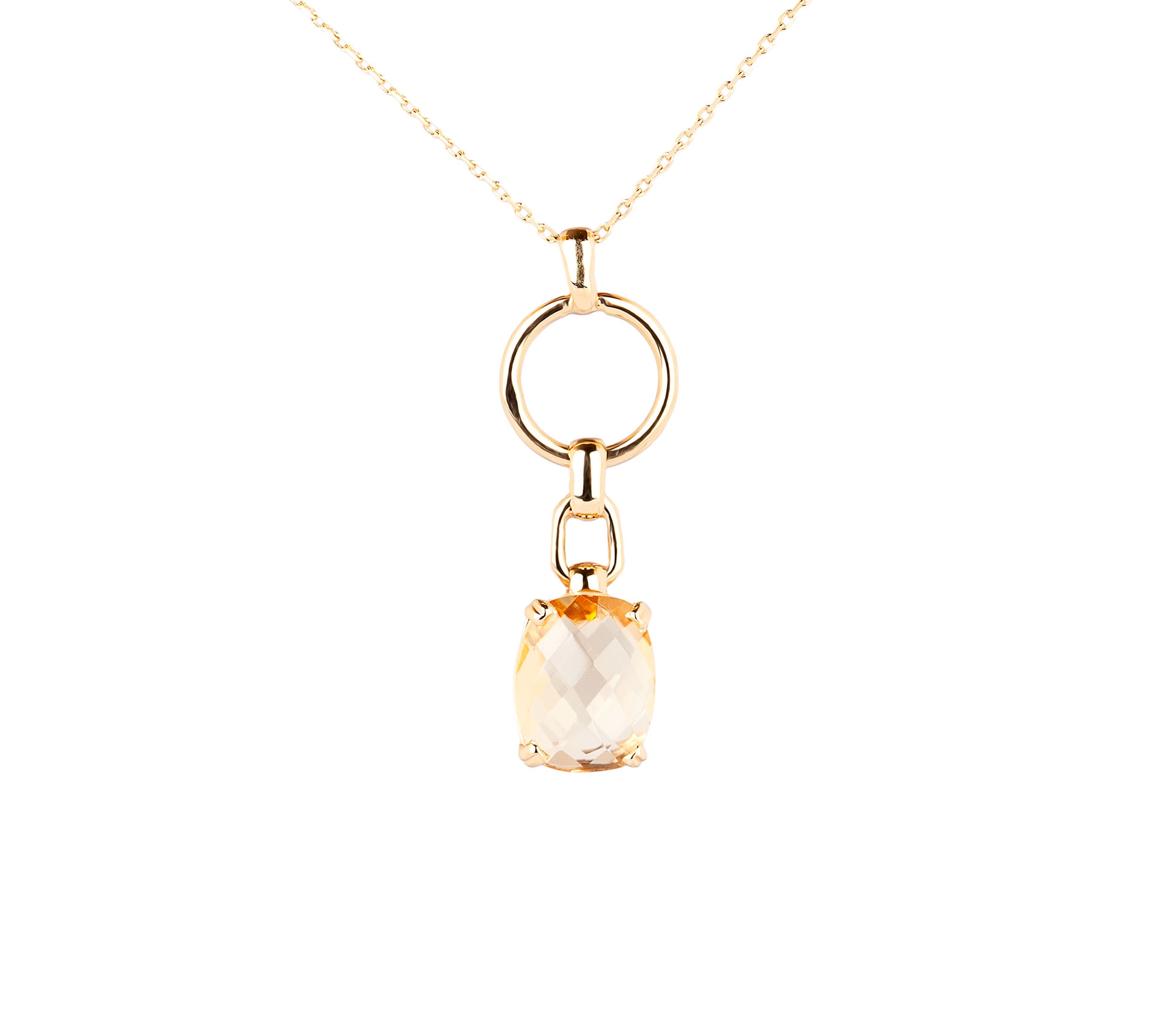 14K Gold Dolce Vita Necklace with Citrine - 1 14K Gold Dolce Vita Necklace with Citrine - 1