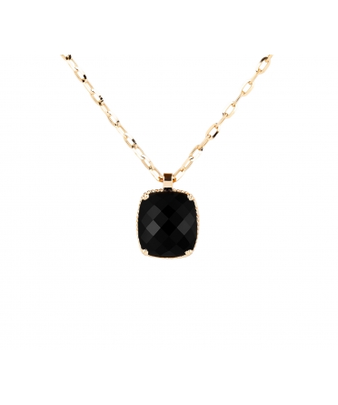 14K Gold Dolce Vita Pendant with Black Onyx - 1
