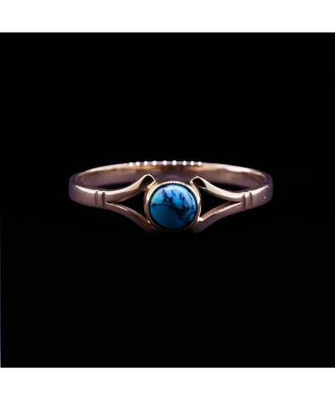 14K Gold, Turquoise Ring, Vintage - 1