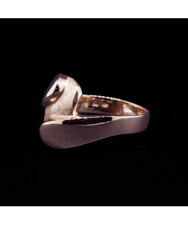 14K Rose Gold, Modernist Ring from the Second Half of the 20th Century, Hungary - 2