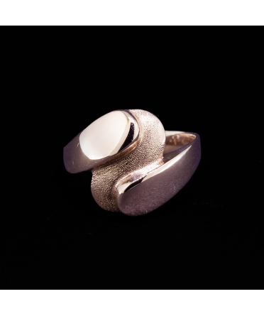 14K Rose Gold, Modernist Ring from the Second Half of the 20th Century, Hungary - 1