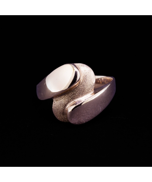 14K Rose Gold, Modernist Ring from the Second Half of the 20th Century, Hungary - 1