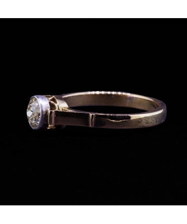 14K Gold, Old-Cut Diamond Ring, Second Half of the 20th Century, Cracow - 2