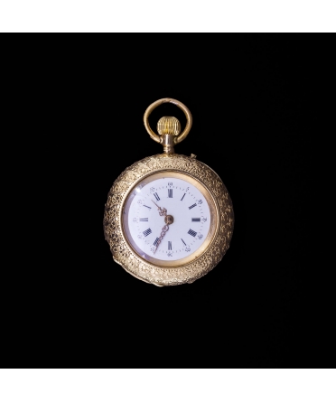 14K Gold, Pendant Pocket Watch, 19th Century - 1