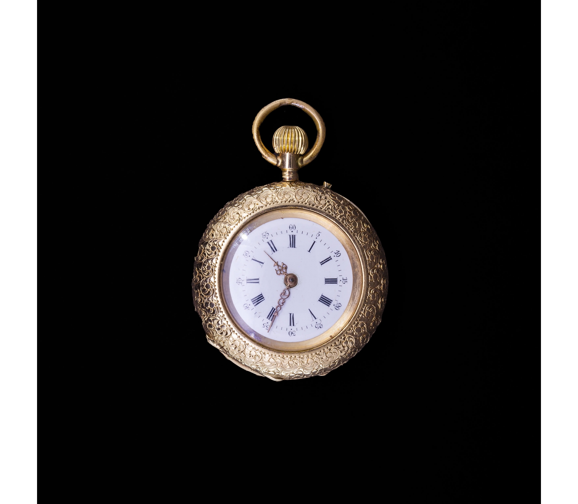 14K Gold, Pendant Pocket Watch, 19th Century - 1 14K Gold, Pendant Pocket Watch, 19th Century - 1