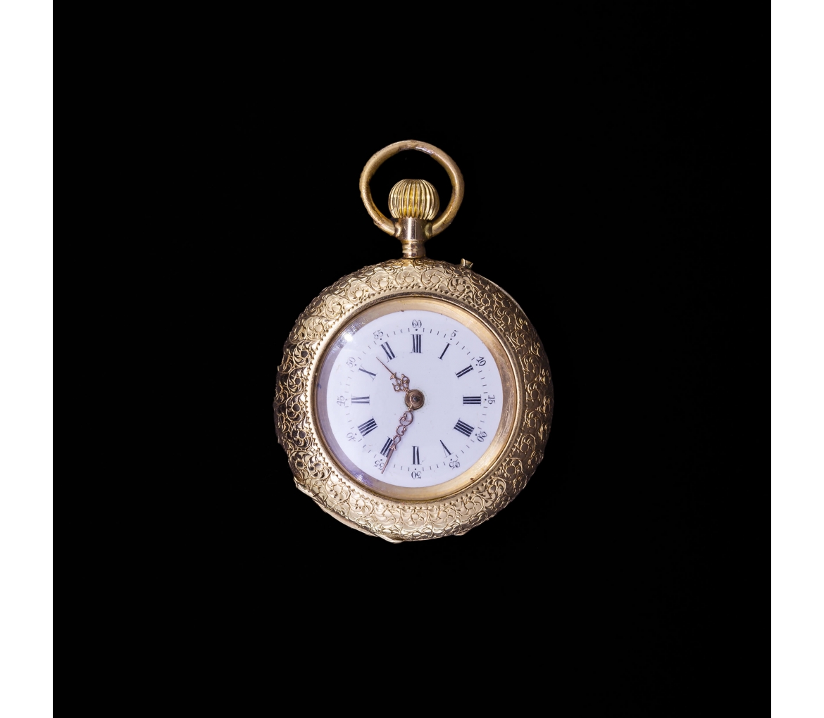 14K Gold, Pendant Pocket Watch, 19th Century - 1