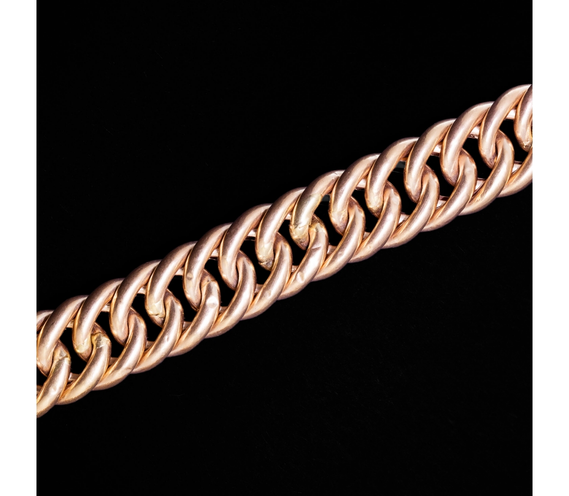 14K Gold, Chunky Chain Necklace, Italy, 1st half of the 19th Century - 1