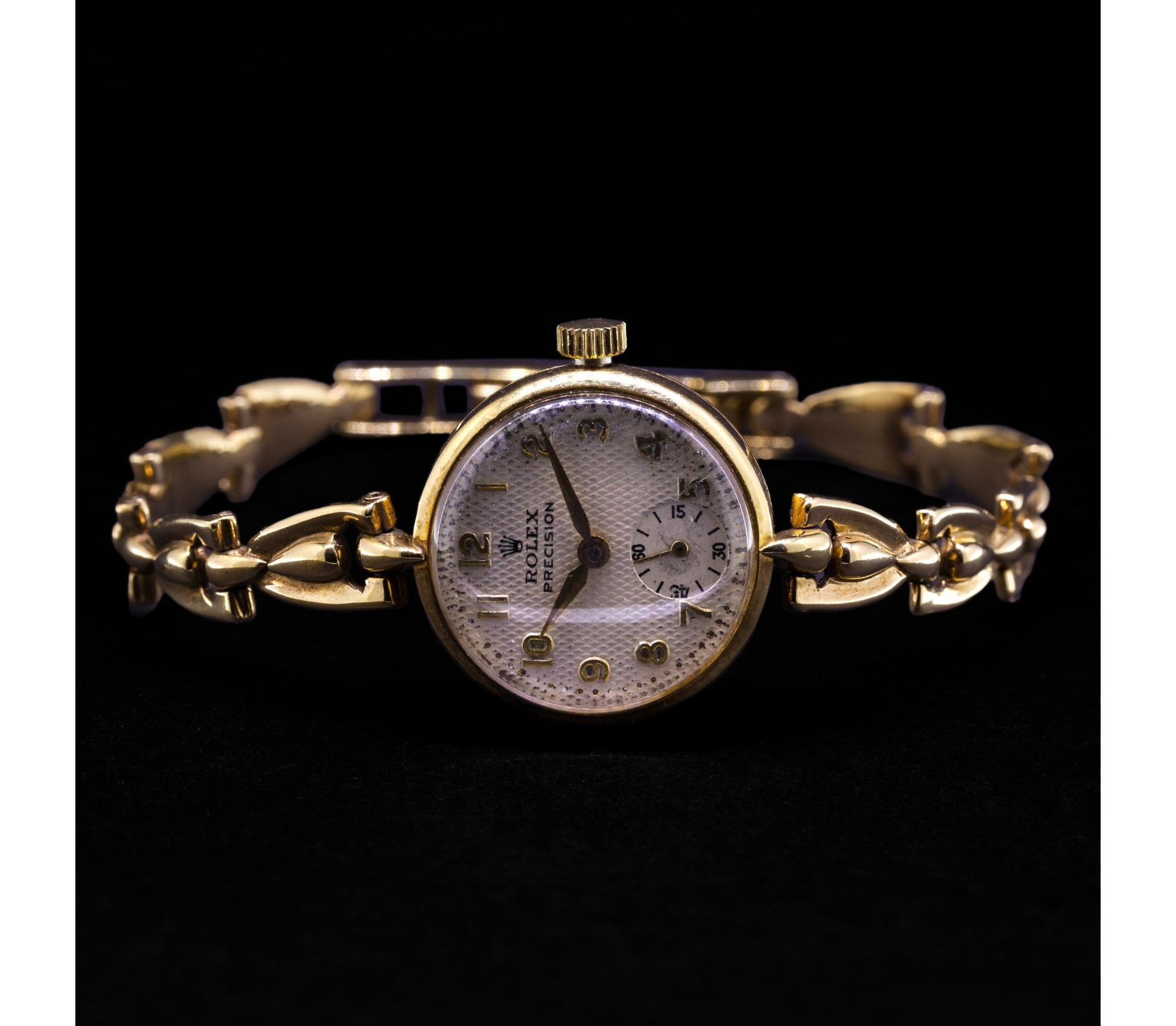 Gold jewelry Rolex Precision watch, Art Deco - 1 Gold jewelry Rolex Precision watch, Art Deco - 1