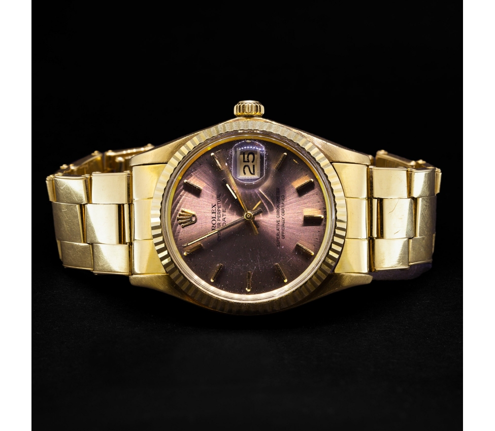 Zegarek Rolex Date Oyster Perpetual, 1972, Szwajcaria, Złoto 750 - 1