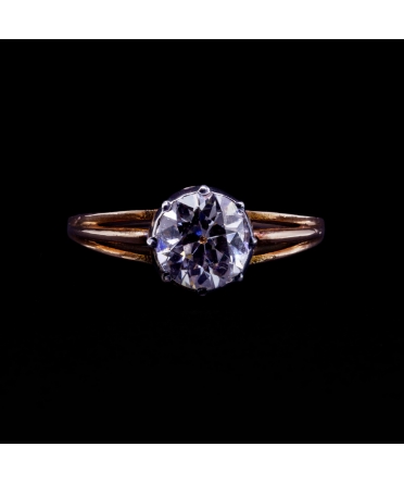 14K Gold, 1.42 ct Old Cut Diamond Ring, 1st half of the 20th century - 1
