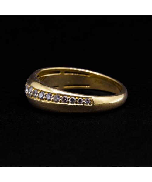 18K Gold Diamond Ring, Vintage - 2