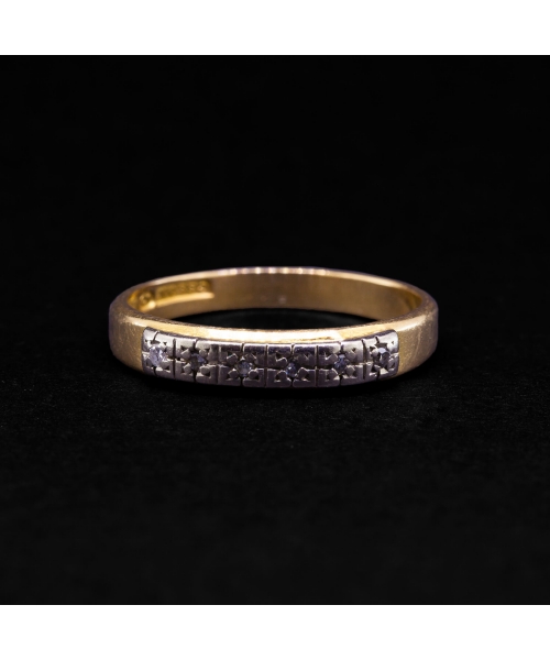 18K Gold, Diamond Wedding Ring, Sweden, 1974 - 1