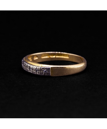 18K Gold, Diamond Wedding Ring, Sweden, 1974 - 2