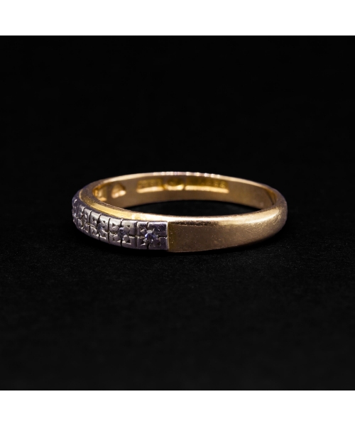 18K Gold, Diamond Wedding Ring, Sweden, 1974 - 2