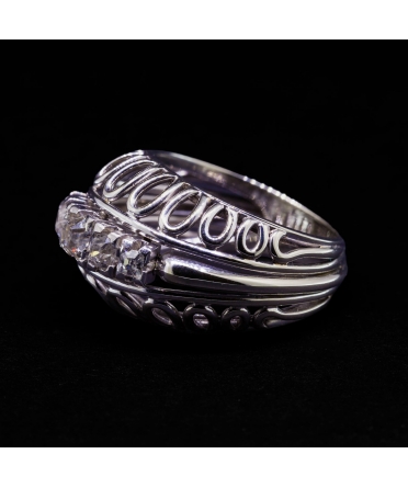 Platinum and 18K White Gold, Diamond Ring, 1940s/1950s. - 3
