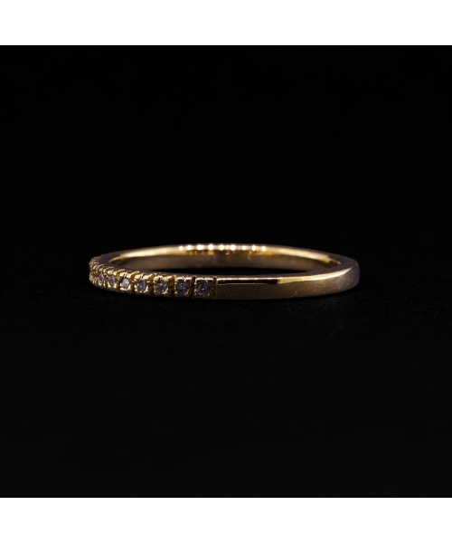 Obrączka Eternity z diamentami, Złoto 585 - 2