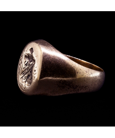 10K Gold, Seal Signet Ring, Vintage - 2
