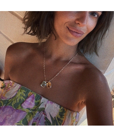 14K Gold Dolce Vita Pendant with Green Amethyst - 5