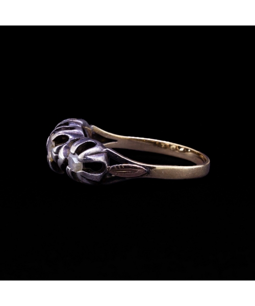 18K Gold, Rose-Cut Diamond Ring, 19th/20th centuries - 2