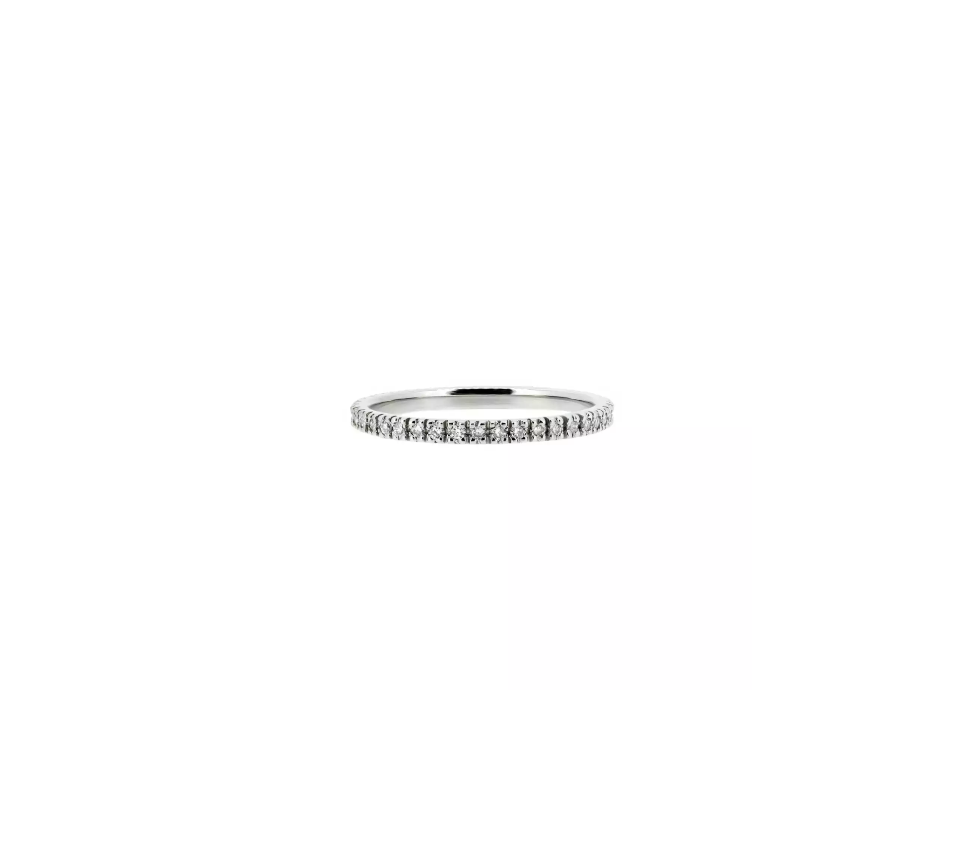 14K White Gold Diamond Wedding Eternity Band E008 - 1 14K White Gold Diamond Wedding Eternity Band E008 - 1