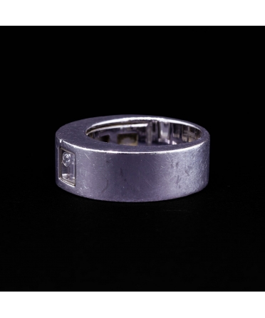 18K White Gold Chopard Diamond Ring, Vintage - 4