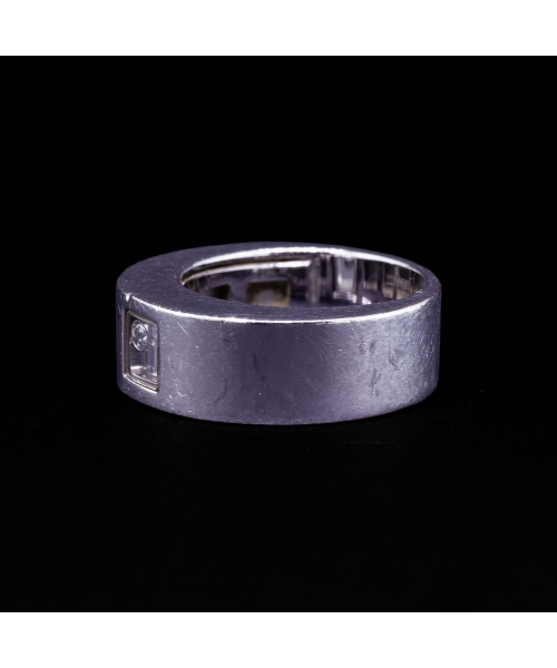18K White Gold Chopard Diamond Ring, Vintage - 4