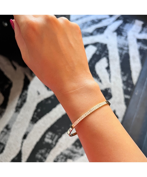 18K Gold, Diamond Bracelet, France - 2