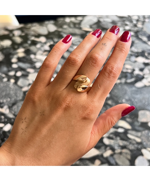 14K Rose Gold, Modernist Ring from the Second Half of the 20th Century, Hungary - 2