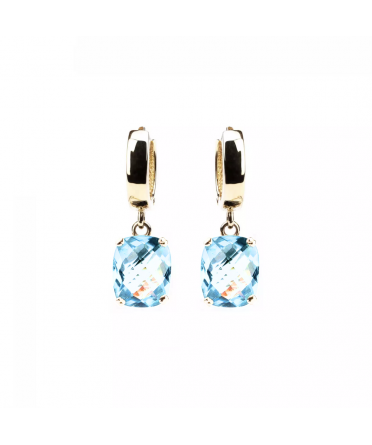 Kolczyki Dolce Vita z topazem Sky Blue, Złoto 585 - 1