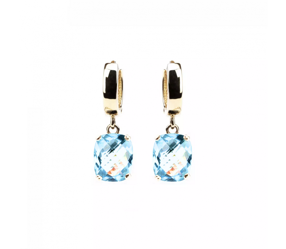 Kolczyki Dolce Vita z topazem Sky Blue, Złoto 585 - 1
