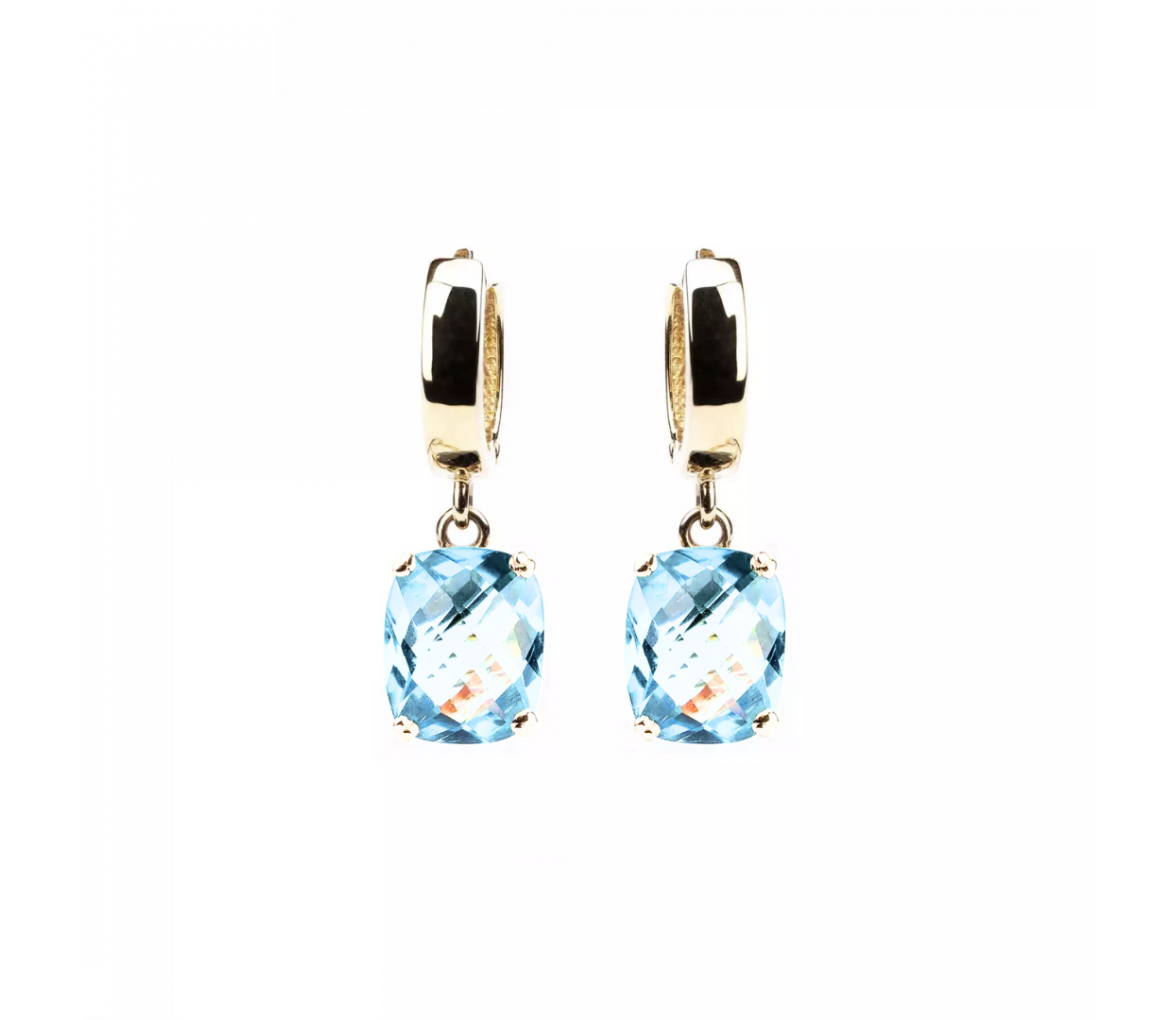 Kolczyki Dolce Vita z topazem Sky Blue, Złoto 585 - 1