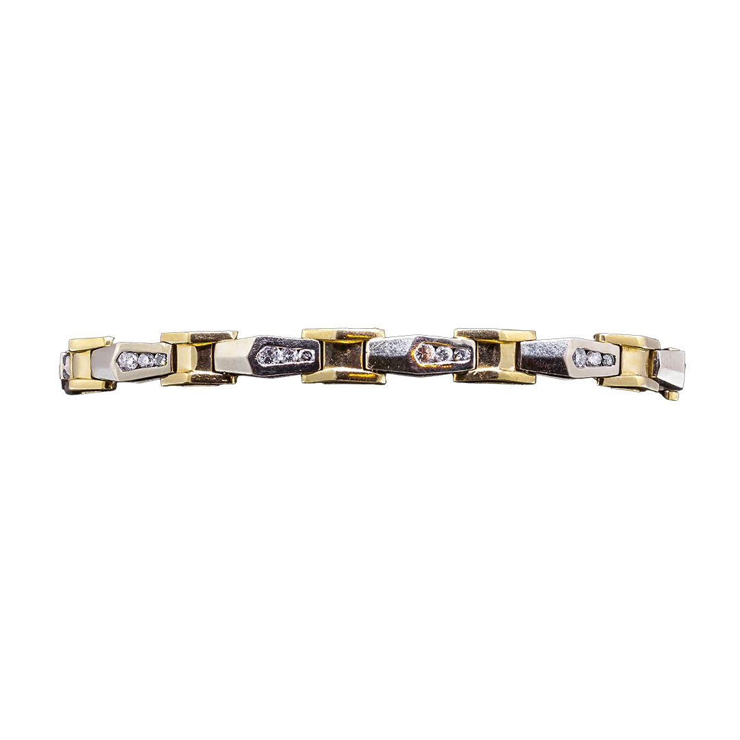 Gold diamond bracelet from the 1990s.