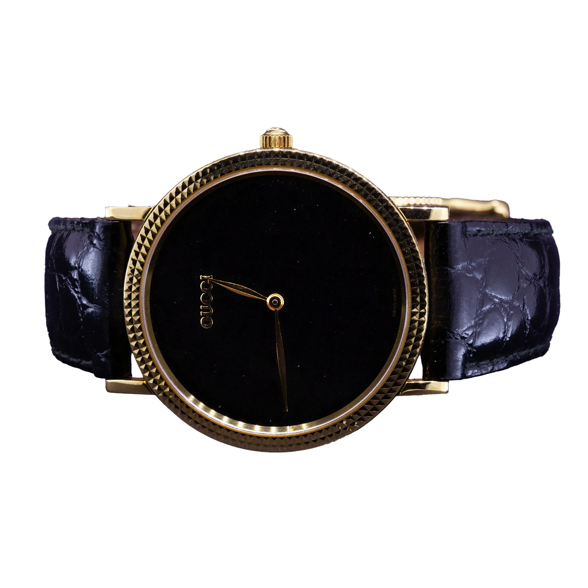 Złoty zegarek Gucci 705M, Lata 80-te XX w., Swiss-Made