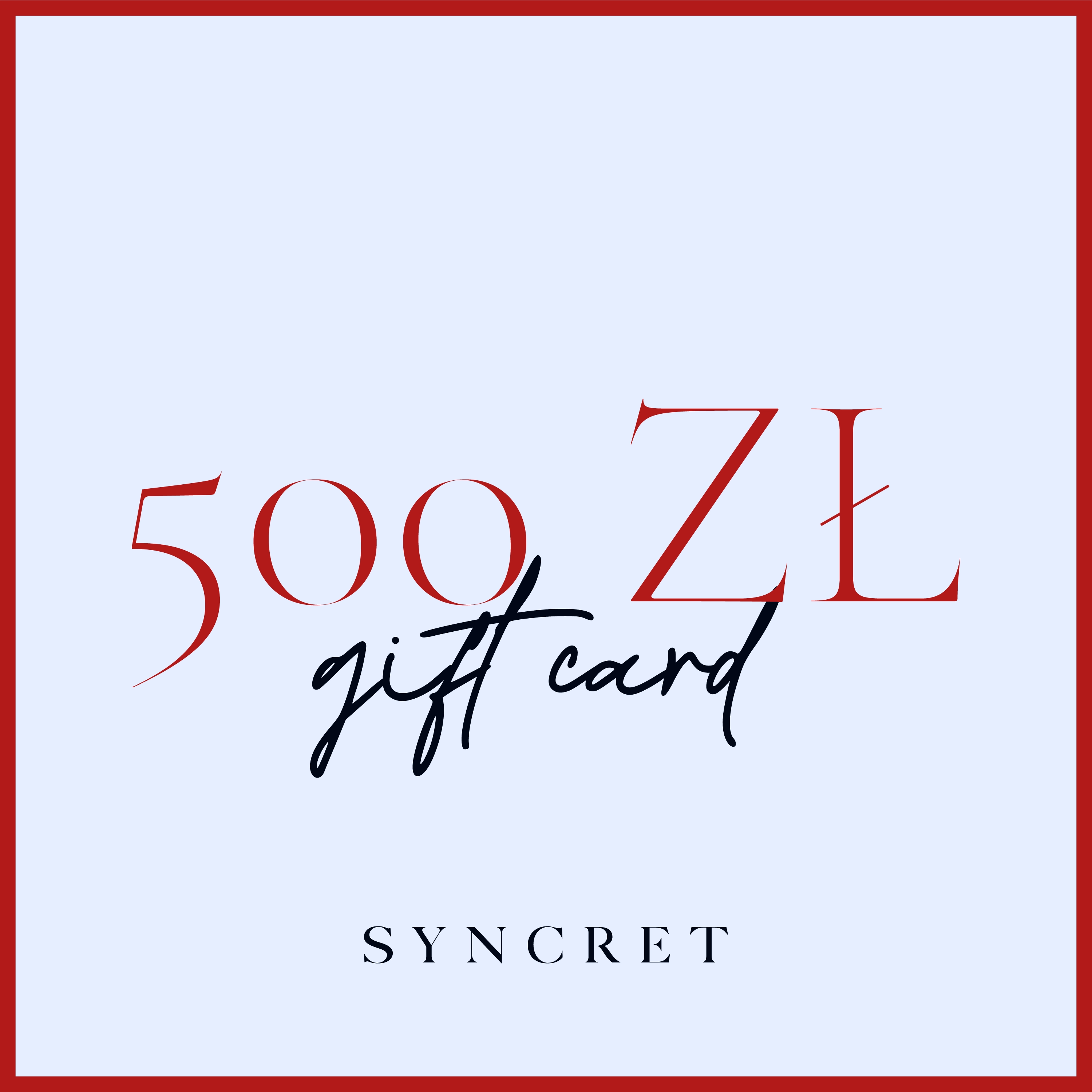 SYNCRET Gift Card - PLN 500