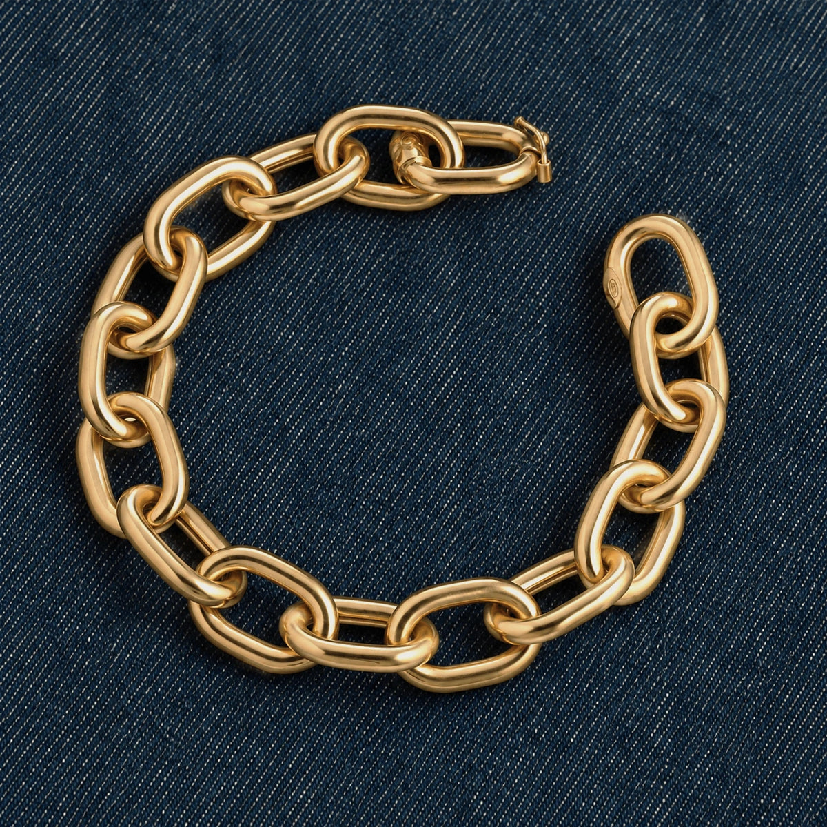 Złocona łańcuchowa bransoleta Just Gold
