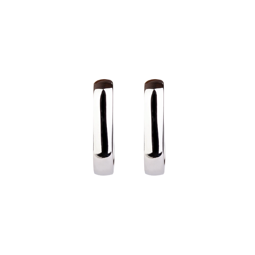 Złote proste kolczyki "przecinki"