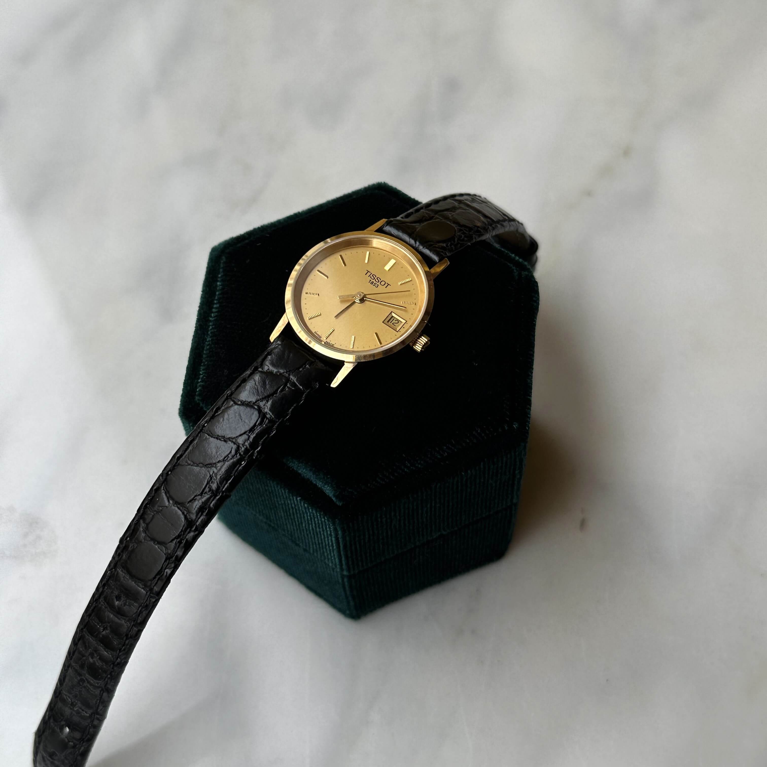 Złoty zegarek Tissot Goldrun Lady, 2006 rok, Swiss Made