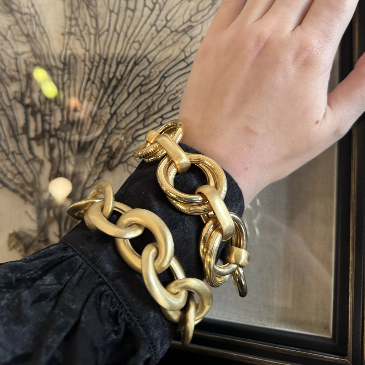 Złocona bransoleta Maxi Just Gold z okrągłymi ogniwami